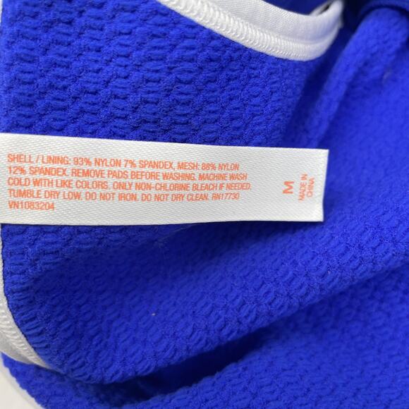 Colsie Women's Contrast Trim Layered Bralette Stunning Blue Size M - Picture 7 of 8